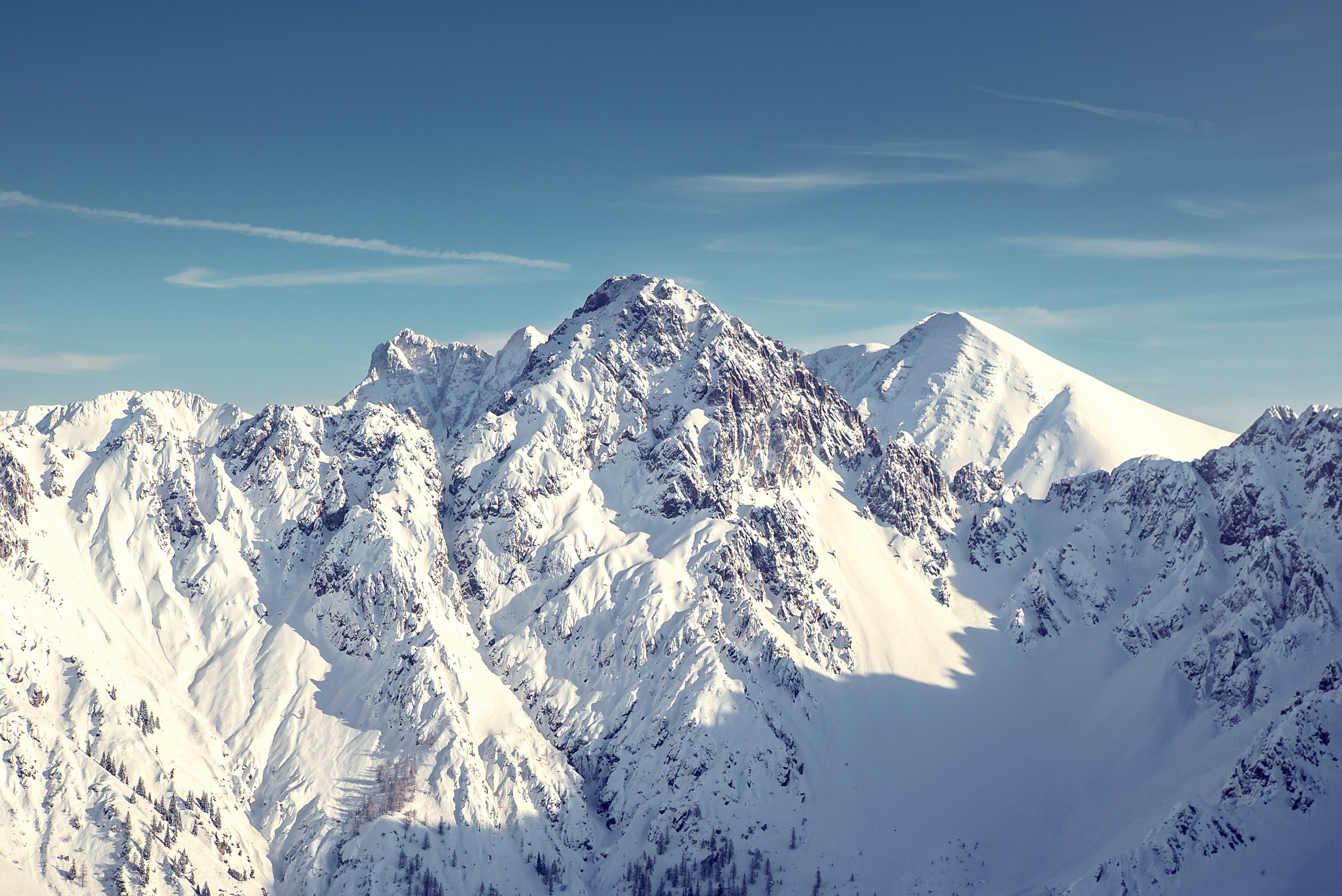 Ice and Snow covered mountain peak